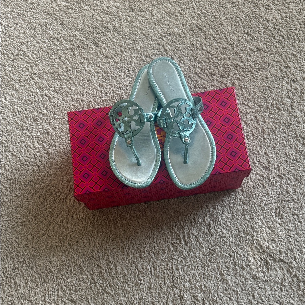 Tory Burch Blue Sandals